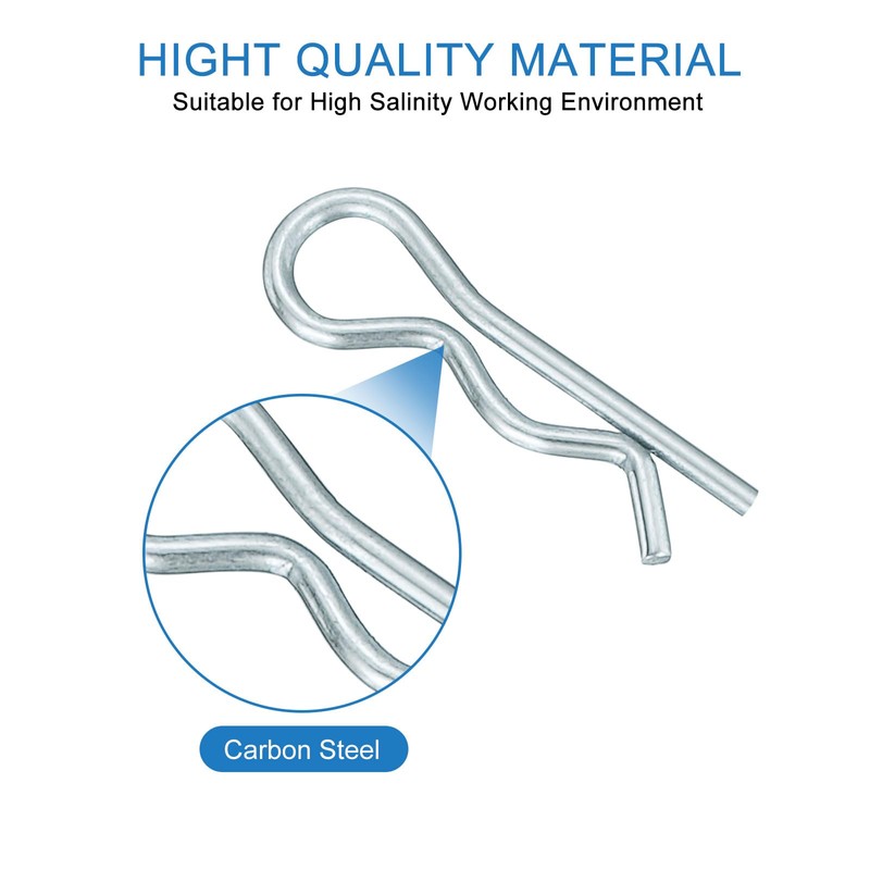 uxcell 1 mm x 17 mm Cotter Pins Spring Fastener,