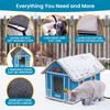Deluxe Heated Cat House for Winter - Weatherproof, Insulated, Easy