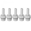 sourcing map PVC Barb Hose Fitting Connector Adapter 6mm or