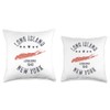 Long Island NY Souvenir Native Long Islander Map NYC Throw