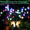 TONULAX Solar Garden Lights - Upgraded Landscape Tree Lights with