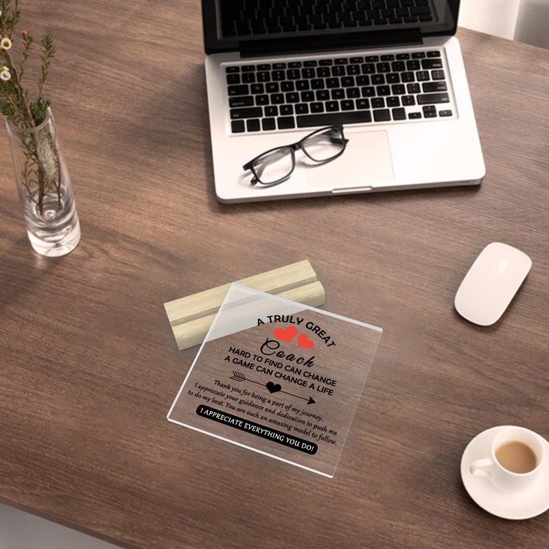 Coach Appreciation Gifts Coach Gifts for Women Men Acrylic Plaque