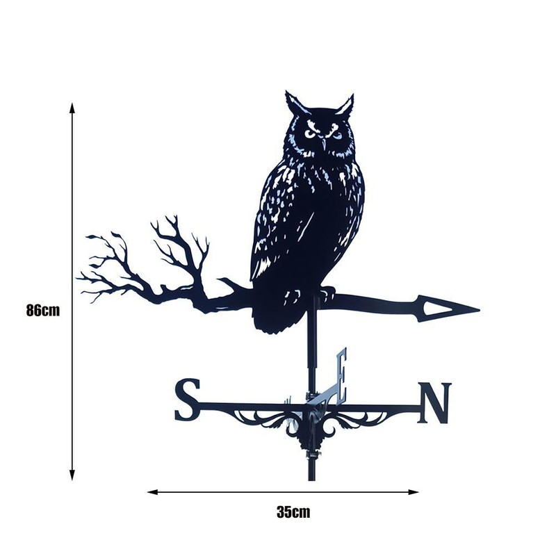 Stainless Steel Weather Vane Durable Retro Farm Scene Garden Stake