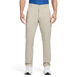 IZOD Men's Golf Swingflex Straight-Fit Flat-Front Pants, red Khaki, 34W X 30L