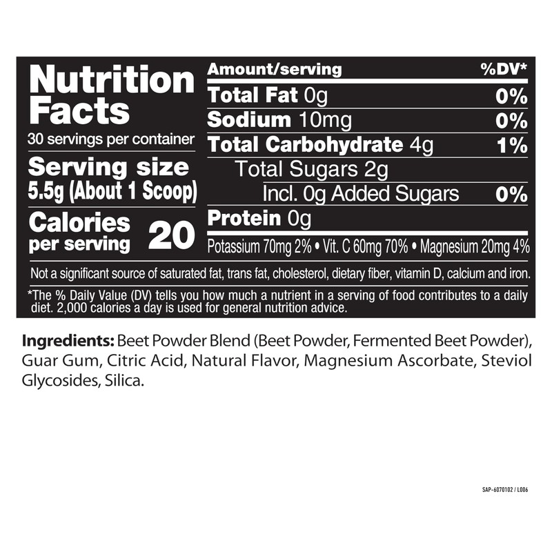 Healthy Delights Nature Fuel Power Beets, Vegan Beet Juice Powder,
