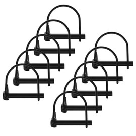 INCREWAY 10PCS Wire Lock Pin, 5/16" Carbon Steel Shaft Locking Pin Safety Coupler Pin Round Loop Wire Lock Trailers Pin for Farm Lawn Garden