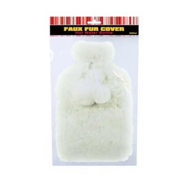 Benross 60860 2 Litre Cream Faux Fur Design Covered Hot Water Bottle
