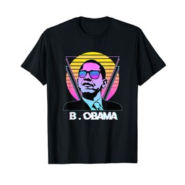 President Barack Obama Vintage Retro Vaporwave Sunglasses T-Shirt