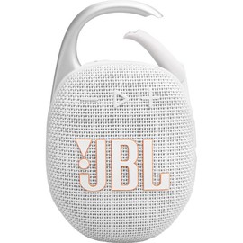 JBL Clip 5 - UltraJBL Clip 5 - Ultra-Portable, Waterproof & Dustproof Bluetooth Speaker, Big Pro Sound with punchy bass, Integrated carabiner, Up to 12 Hours of Play, (White) (Renewed)