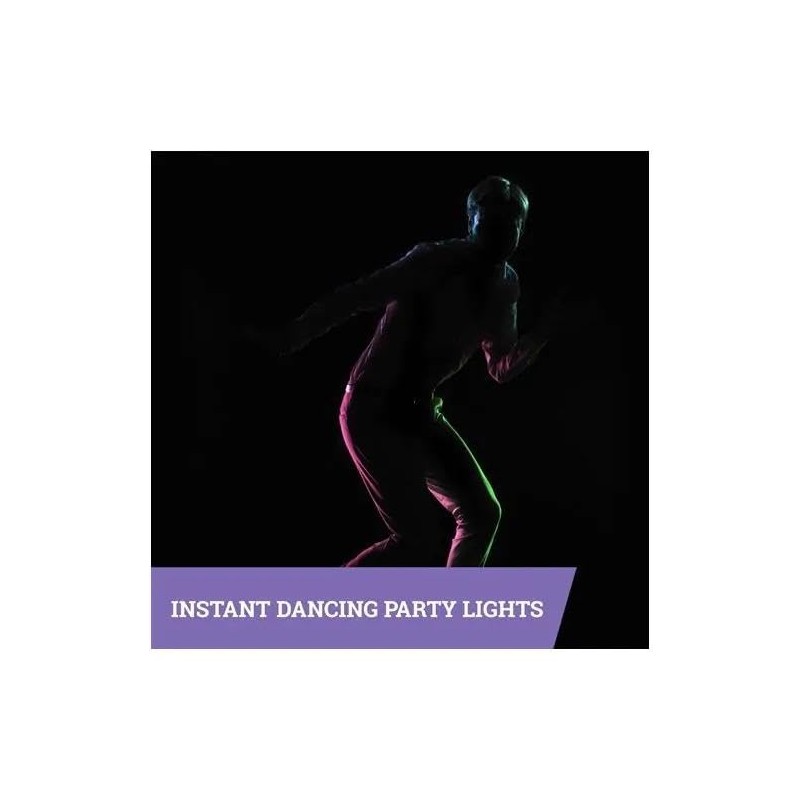 JENREEY LED Galaxy Wheel 360 Degree Sound Activated Disco Party