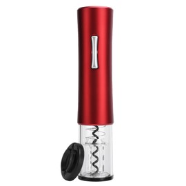 Electric Wine Opener Automatic Bottle Jar Corkscrew Foil Cutter Portable Kitchen Accessory Red