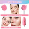 MUiiGOOD 2pcs Silicone Face Scrubber Round Pads Face Mask Brush