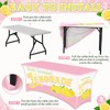 6FT Lemonade Spandex Tablecloth Lemon Theme Stretch Spandex Table Cover