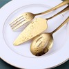Gold Serving Utensils, OGORI 10-Piece Polished Stainless Steel Gold Serving