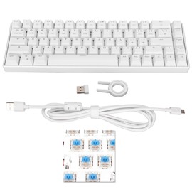 Mechanical Keyboard 68keys 3 Mode Wireless 2.4G Type C Wired RGB Mechanical Keyboard for Windows for AndroidBlue Switch