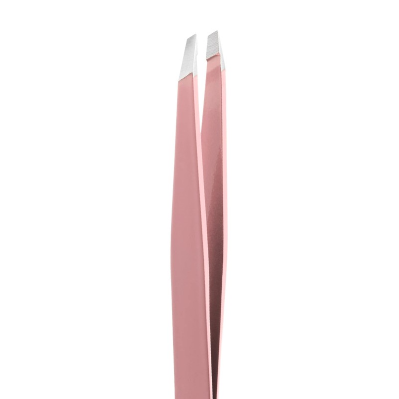 Rubis Classic Stainless Steel Slanted Tweezers for Precise Eyebrows and