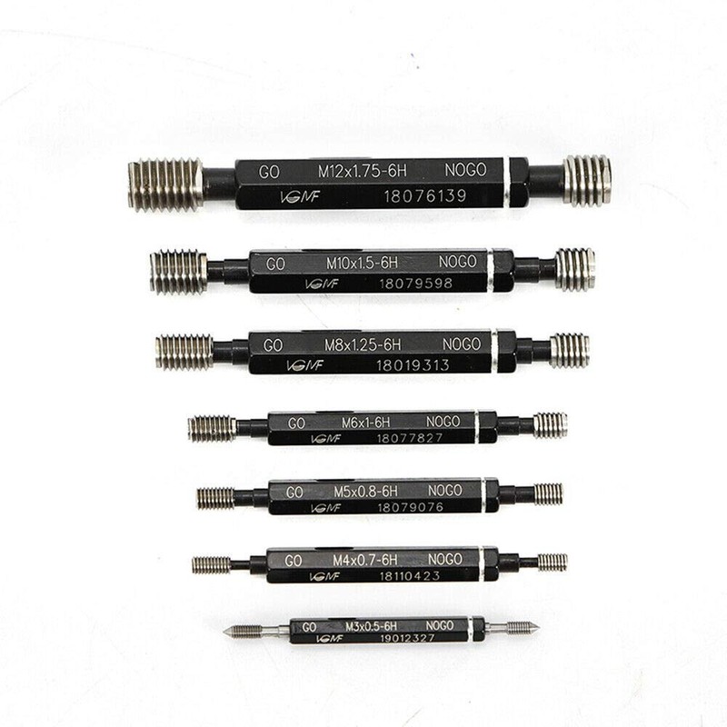Metric Thread Plug Gauge Kit, TBVECHI 7 Pcs Metric Thread