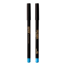 KISS New York Professional Slim Eye Pencil, Creamy Soft Eye Liner, Smooth Long-Lasting Rich Eyeline Color, Natural Eye Makeup, Water-Resistant (Pastel Blue)