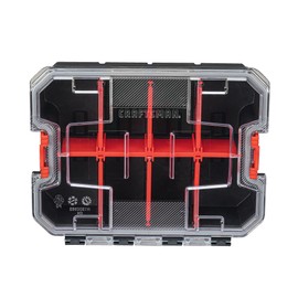 CRAFTSMAN VERSASTACK Storage Organizer, Small Parts Organizer, 8 Compartments, Lid Includes Secure Latch (CMST17827)