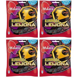 Cloetta Leijona Kuningas Confectionery Mix Candy 4 Packs of 300g