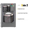 Rexmica Mini Fridge Organizer, Fridge Dust Cover with 14 Pockets