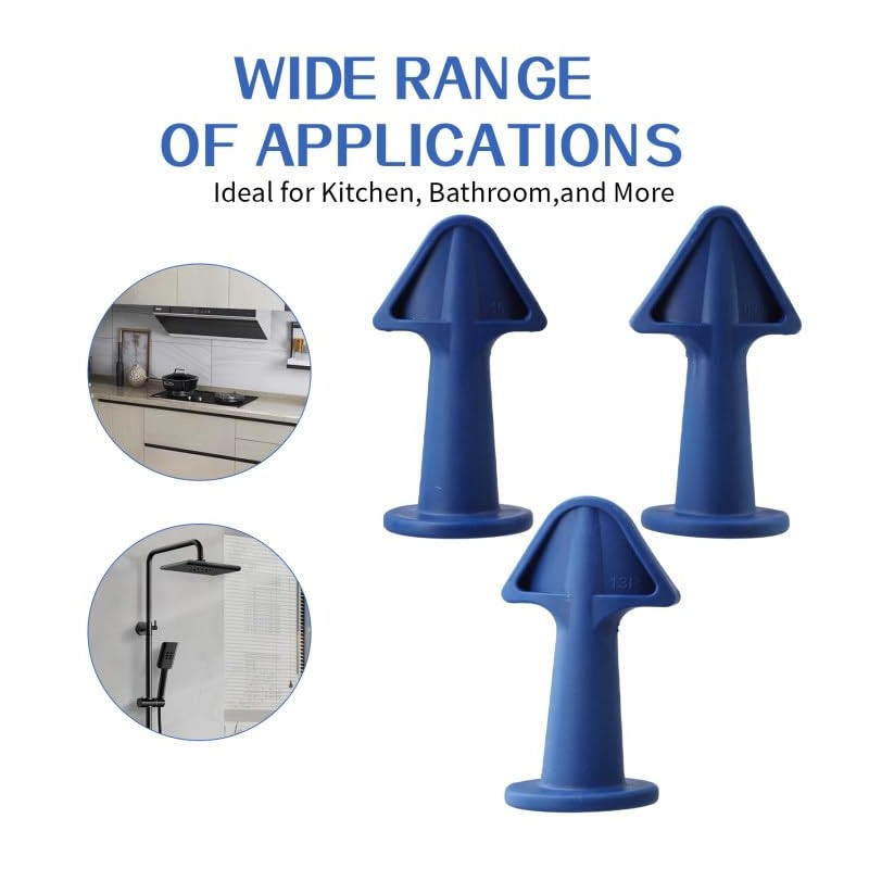 Caulking Tips 6pcs Caulk Gun Tips Blue Silicone Sealant Nozzles