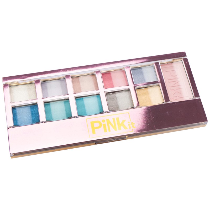 PINKIT Small Makeup Palette - 1 Hard Case with Makeup