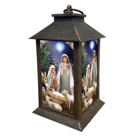 Away in a Manger Christmas Lantern 13.5" x 5.5" x 5.5" Briarwood Lane