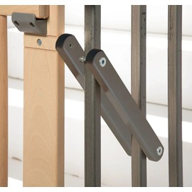 Geuther 0036ZK+ Additional Clamps for Stair Safety Gate Door Safety Gate Easy Installation Baby Gate No Drilling Secure Attachment Durable Quality Natural