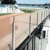 Glass Balustrade Post 37.4" End Post, 304 Stainless Steel Black