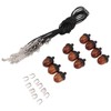 10PCS Wooden Nut Acorn Pendant Necklace Acorn Box Clasp Nylon