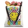 Pickleball Queen Funny Retro Paddle Star Smile Crown Tote Bag