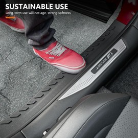 powoq Door Sill Protector Compatible with 2023-2025 Lexus RX350 RX350H RX500H Entry Guard Protector Replacement for 2023-2025 Lexus Accessories (Compatible with 2023-2025 Lexus)