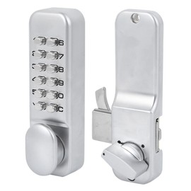 Dpofirs Keyless Sliding Door Lock, 1 to 11 Digits Mechanical Combination Lock, Keypad Lock for Interior Door, Sliding Door Keyless Access for Kitchen Office Balcony, Dpofirs63e49zbn8m