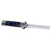 Switchblade Spring Folding Knife Push Button Pocket Comb Oil Hair