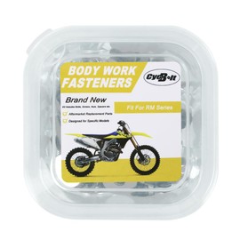 CYCBOLT 70PCS Dirt Bike Body Bolt Kit Fit for RM-Z450 RM-Z250 RMX450Z RMX250 RM250 RM125 RM100 RM85 RM80 RM65 RM60 Bodywork Screws Bolts Fasteners Kit