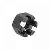 sourcing map M12x1.5mm Hexagon Slotted Nut, Grade 4.8 Carbon Steel