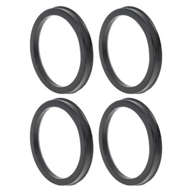 VekAuto 93.1mm to 78.1mm Car Wheel Hub Centric Rings Black Polycarbonate Wheels Center Shaft Shock Absorbing Hubrings 4 Pcs