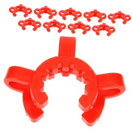 Ciieeo 10 Pcs Laboratory Plastic Clip Keck Clamps for Secure Glass Ground Joints for Chemical Experiments and Organic Random Color