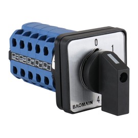 Baomain SZW26-20/0-4.5 - Interruptor de cambio de leva giratorio de montaje, 5 posiciones, 20 polos, CA 660 V, 20 A, 50 Hz