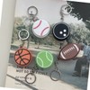 Sports ball shape three-dimensional button tactile play portable keychain bag