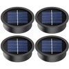 4 Pack Solar Light Replacement Tops(2.76 Inch Top, 2.36 Inch