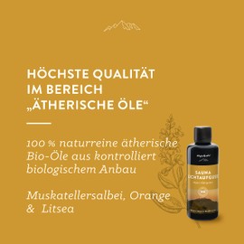 AllgäuQuelle Sauna Fragrance Infusion with [100% Organic Oils] Various Fragrances - The Sauna Oil Concentrate for Real Sauna Fans (100 ml (Pack of 1), Light Infusion)
