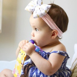 ChooMee Reusable baby food pouches, snack pack with secure double lock zip