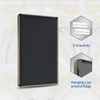 WEER 24x32 Inch Bronze Bathroom Mirror - Brushed Bronze Frame