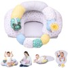4-in-1 Tummy Time Seated Support & Nursing Pillow Detachable, All