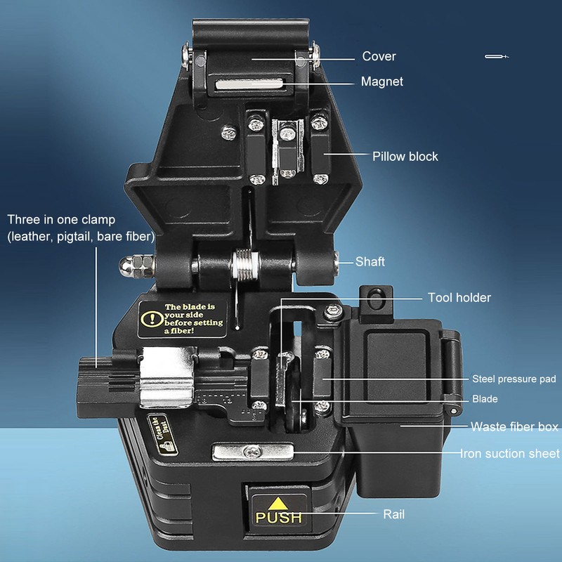 Fiber Cleaver Tool Kit Optical Cable Cutting Knife Cutter Hot