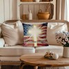 QIONG MENG 4th of July Pillow Cover 18x18 Inch God