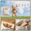 Laundry Clothespin Bag, 12.5 x 10.5 Inch Large Canvas Hanging
