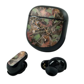 MightySkins Glossy Glitter Skin Compatible with Bose QuietComfort Earbuds II (2022) - Buck Camo | Protective, Durable High-Gloss Glitter Finish | Easy to Apply and Change Styles | Made in The USA